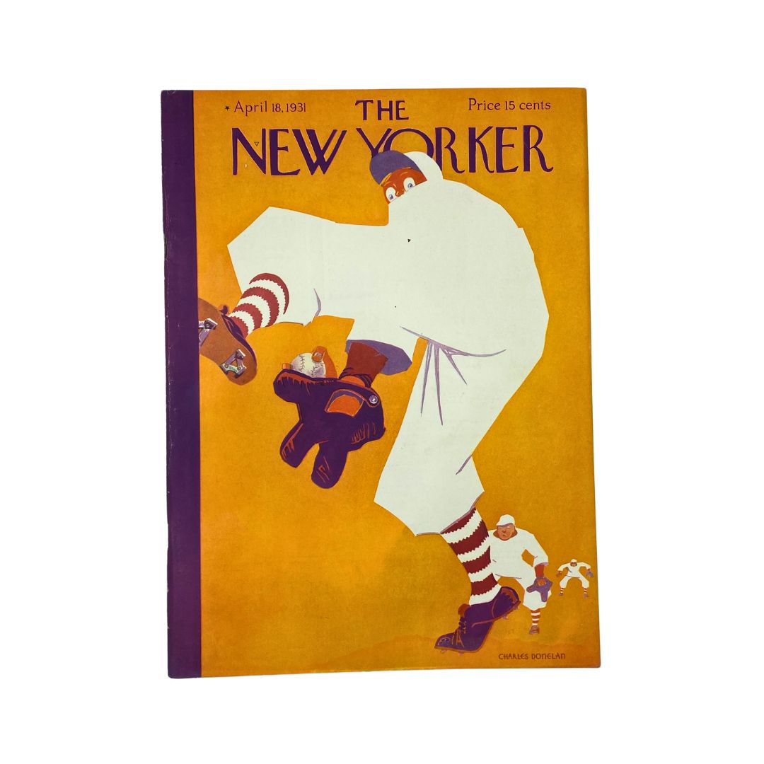 The New Yorker Complete Magazine April 18, 1931 Charles Donelan Cover VG