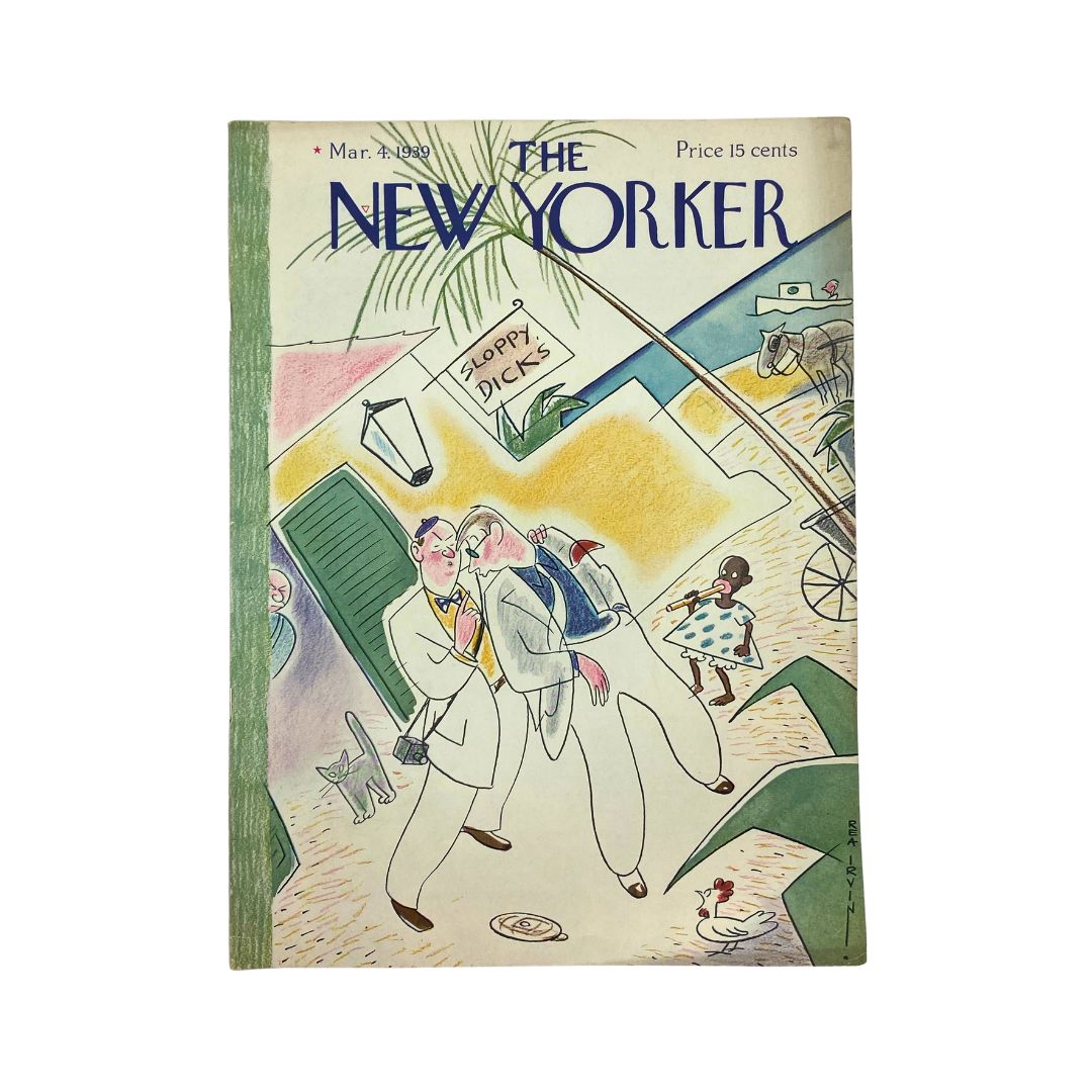 The New Yorker Complete Magazine March 4, 1939 Rea Irvin Cover VG