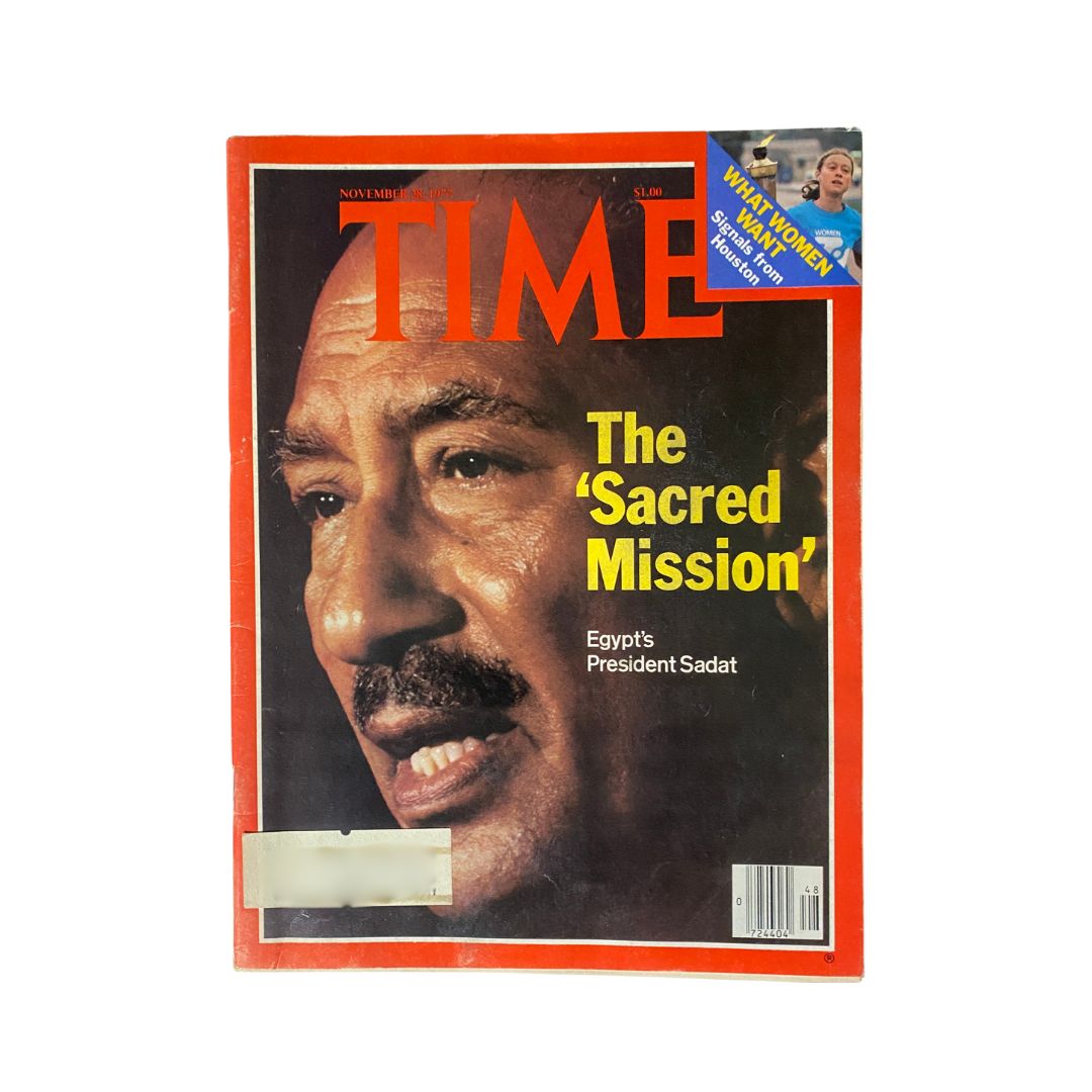 VTG Time Magazine November 28, 1977 Egypt's President Anwar El-Sadat