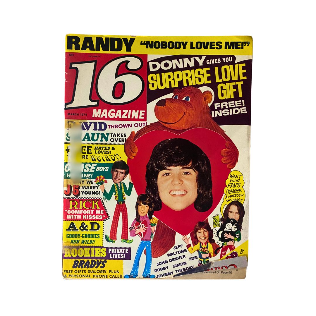 VTG 16 Magazine March 1974 Randy Mantooth, The Jackson 5 w Poster