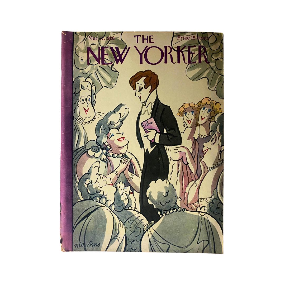 The New Yorker Complete Magazine March 17, 1928 Peter Arno Cover