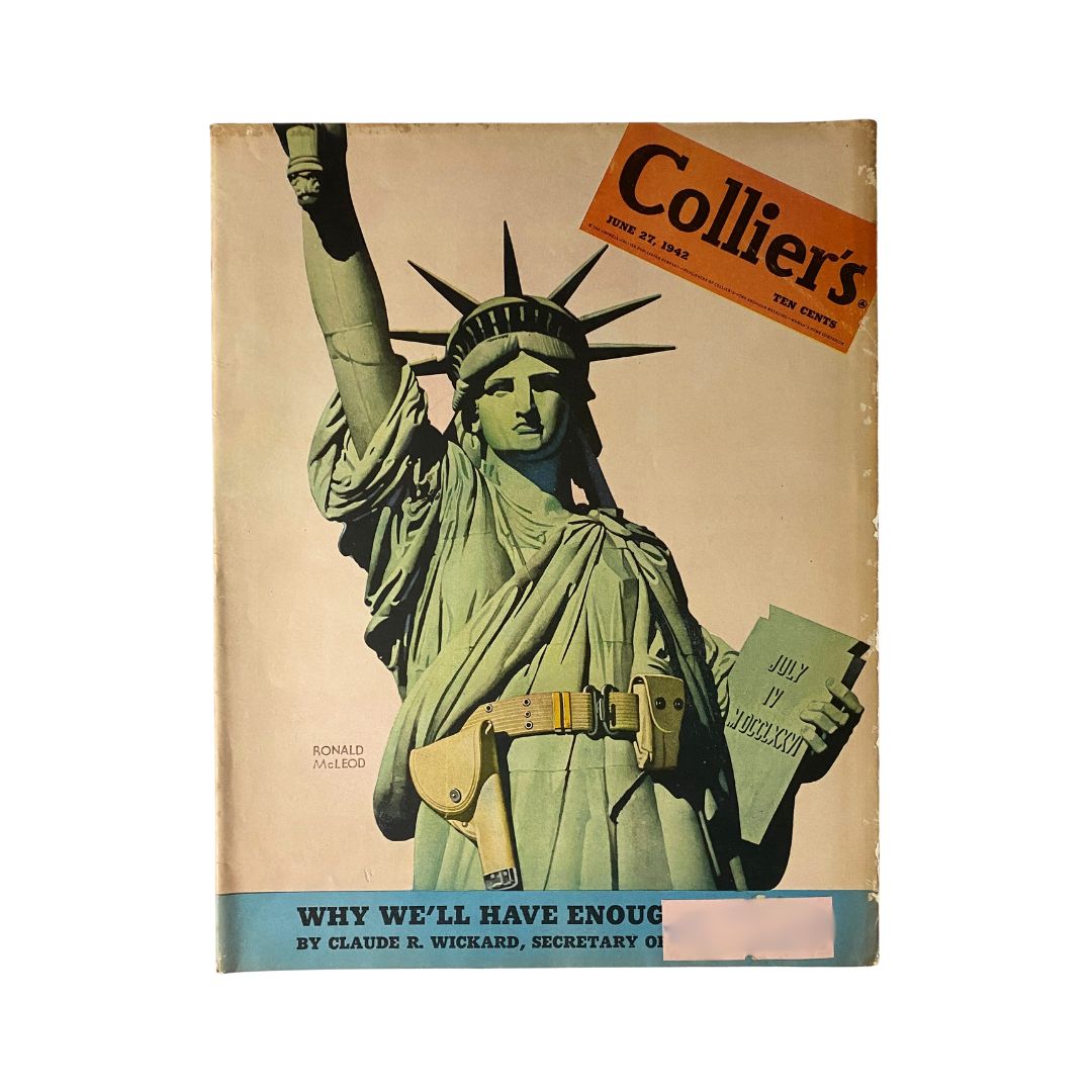 VTG Collier's Magazine June 27, 1942 Ronald McLeod Cover