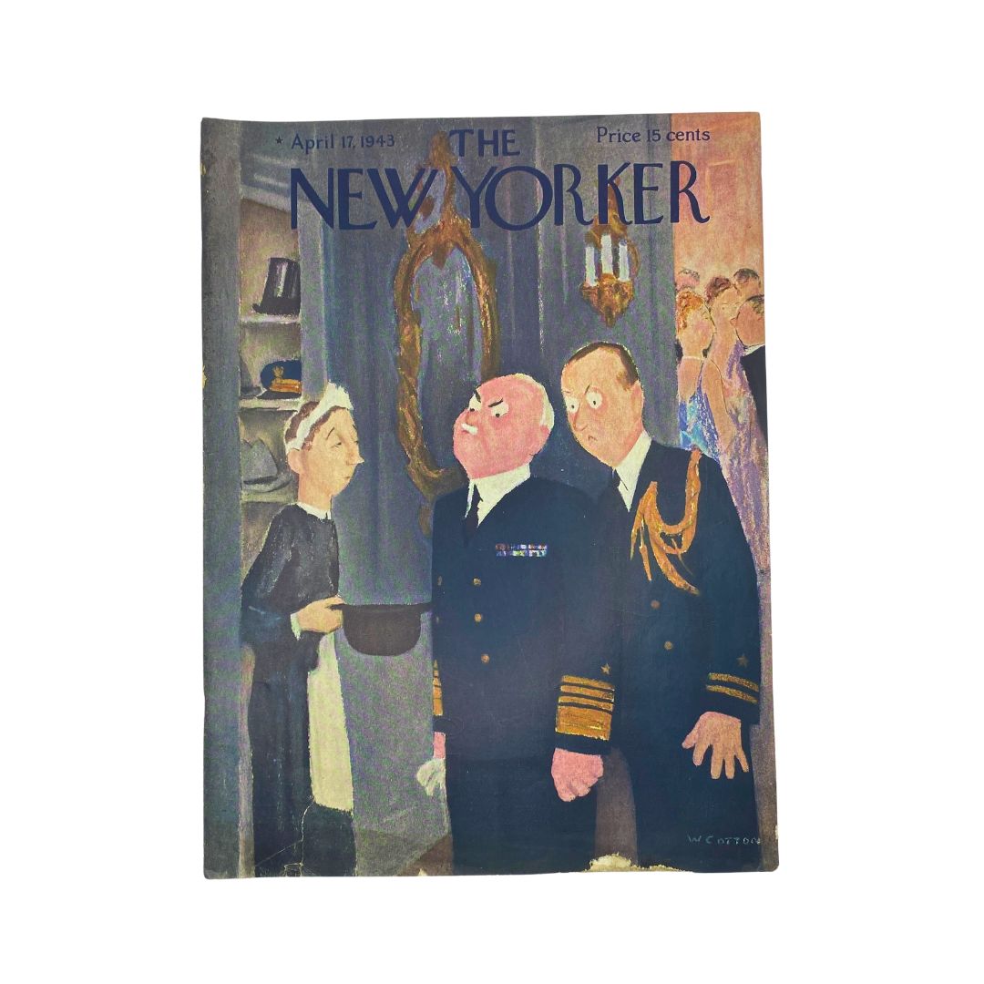 The New Yorker Complete Magazine April 17, 1943 William Cotton Cover