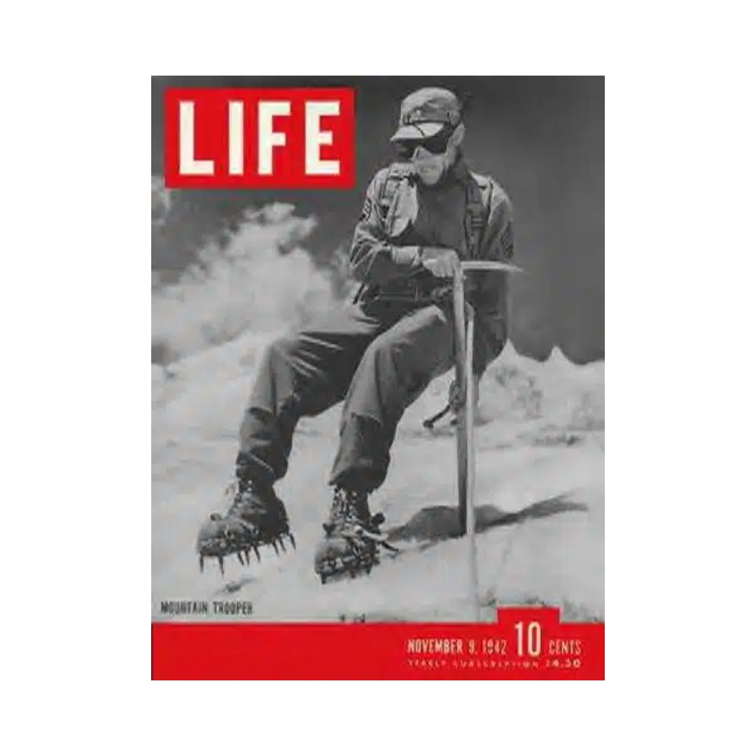 VTG Life Magazine November 9, 1942 Mountain Trooper Walter Prager