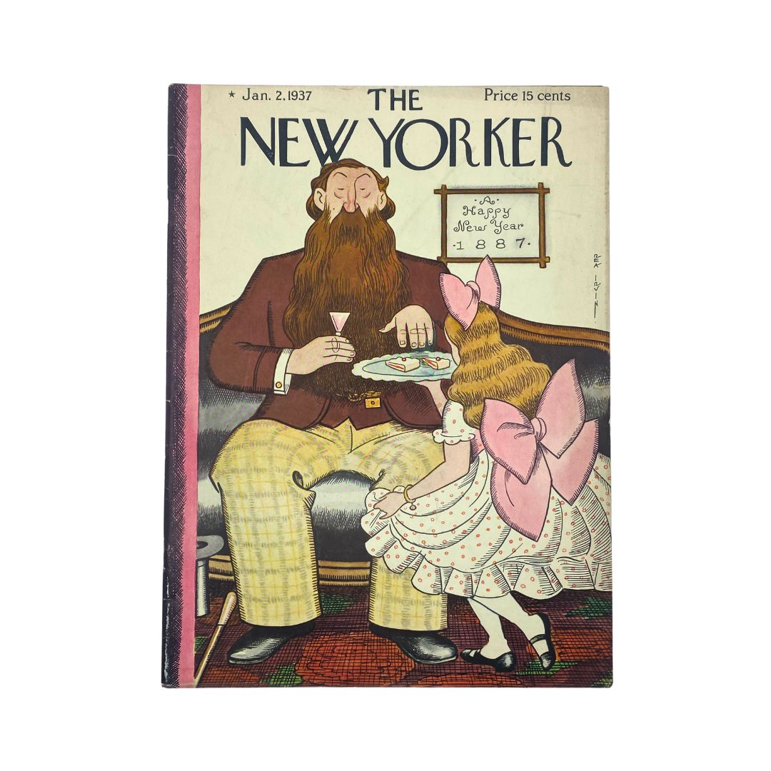 The New Yorker Complete Magazine January 2, 1937 Rea Irvin Cover