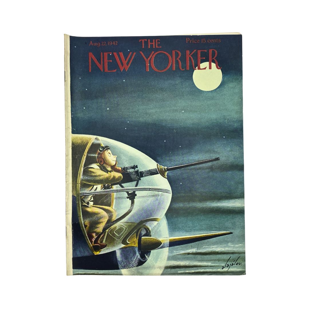 The New Yorker Complete Magazine August 22, 1942 Constantin Alajalov Cover VG