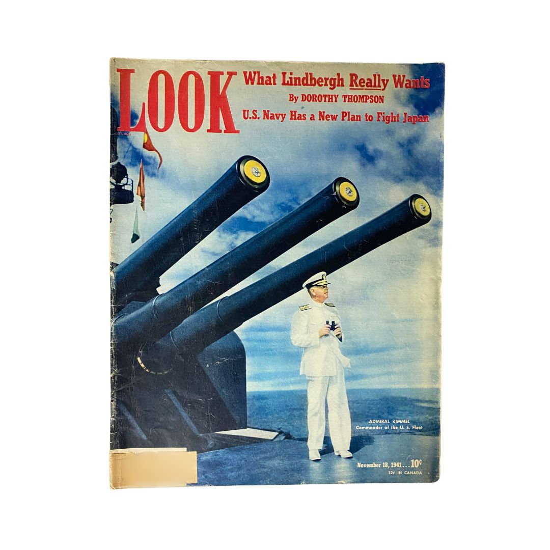 VTG Look Magazine November 18, 1941 Vol 5 No. 23 Admiral Kimmel of U.S. Fleet