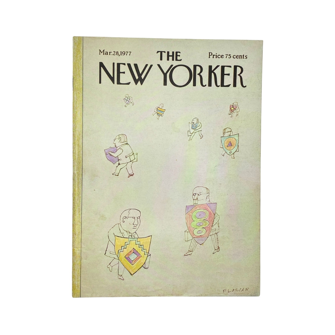 The New Yorker Complete Magazine March 28, 1977 Douglas Florian Cover VG