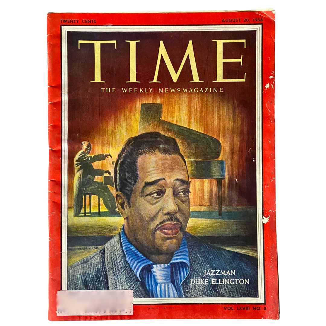 VTG Time Magazine August 20, 1956 Vol 68 No. 8 Jazzman Duke Ellington