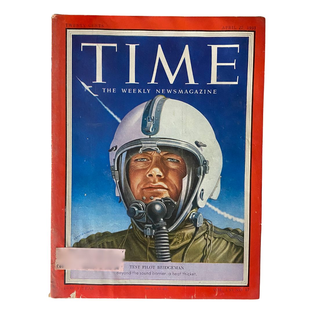 VTG Time Magazine April 27, 1953 Vol 61 No. 17 Bill Bridgeman