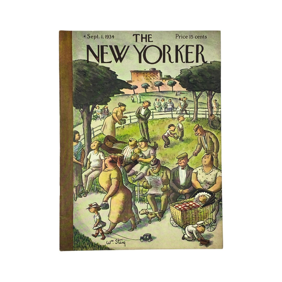 The New Yorker Complete Magazine September 1, 1934 William Steig Cover VG