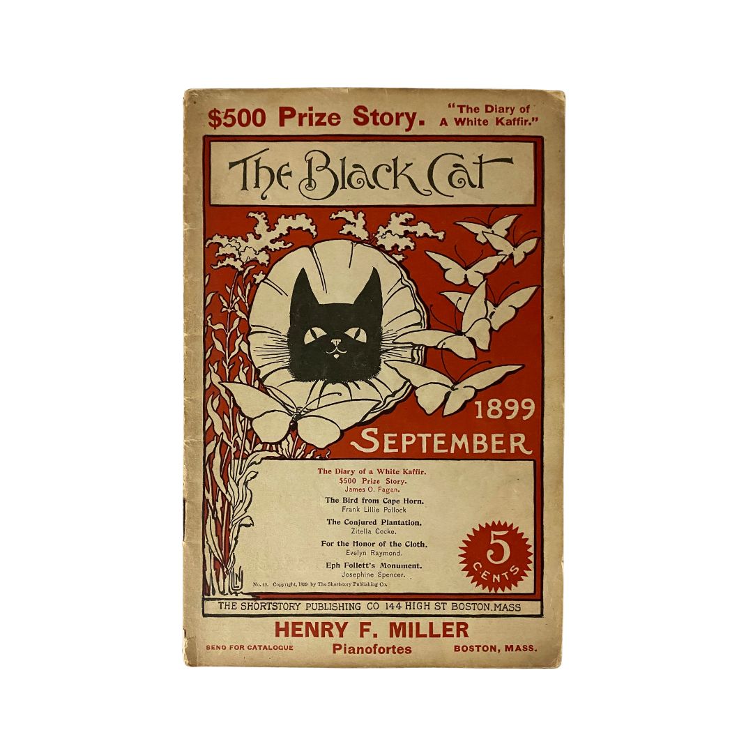 VTG The Black Cat Magazine September 1899 The Bird from Cape Horn No Label