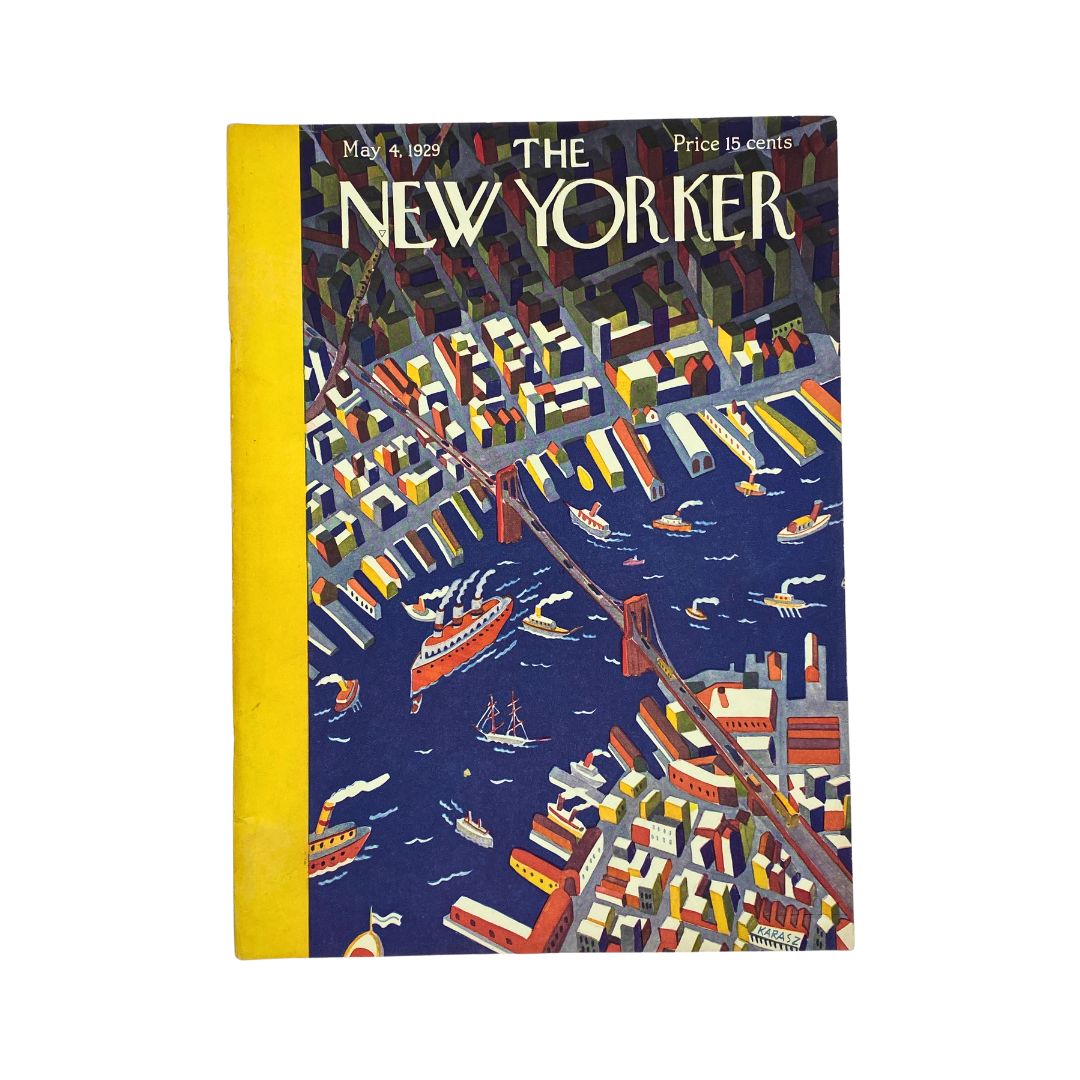 The New Yorker Complete Magazine May 4, 1929 Ilonka Karasz Cover VG