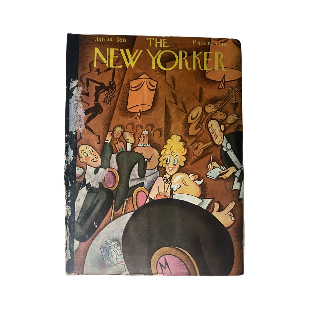 The New Yorker Complete Magazine January 14, 1928 Julian De Miskey Cover