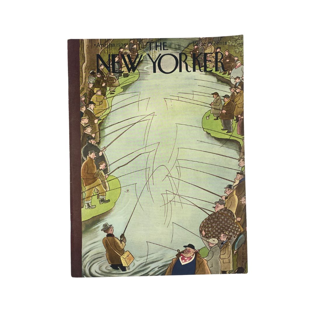 The New Yorker Complete Magazine April 18, 1936 Rea Irvin Cover VG