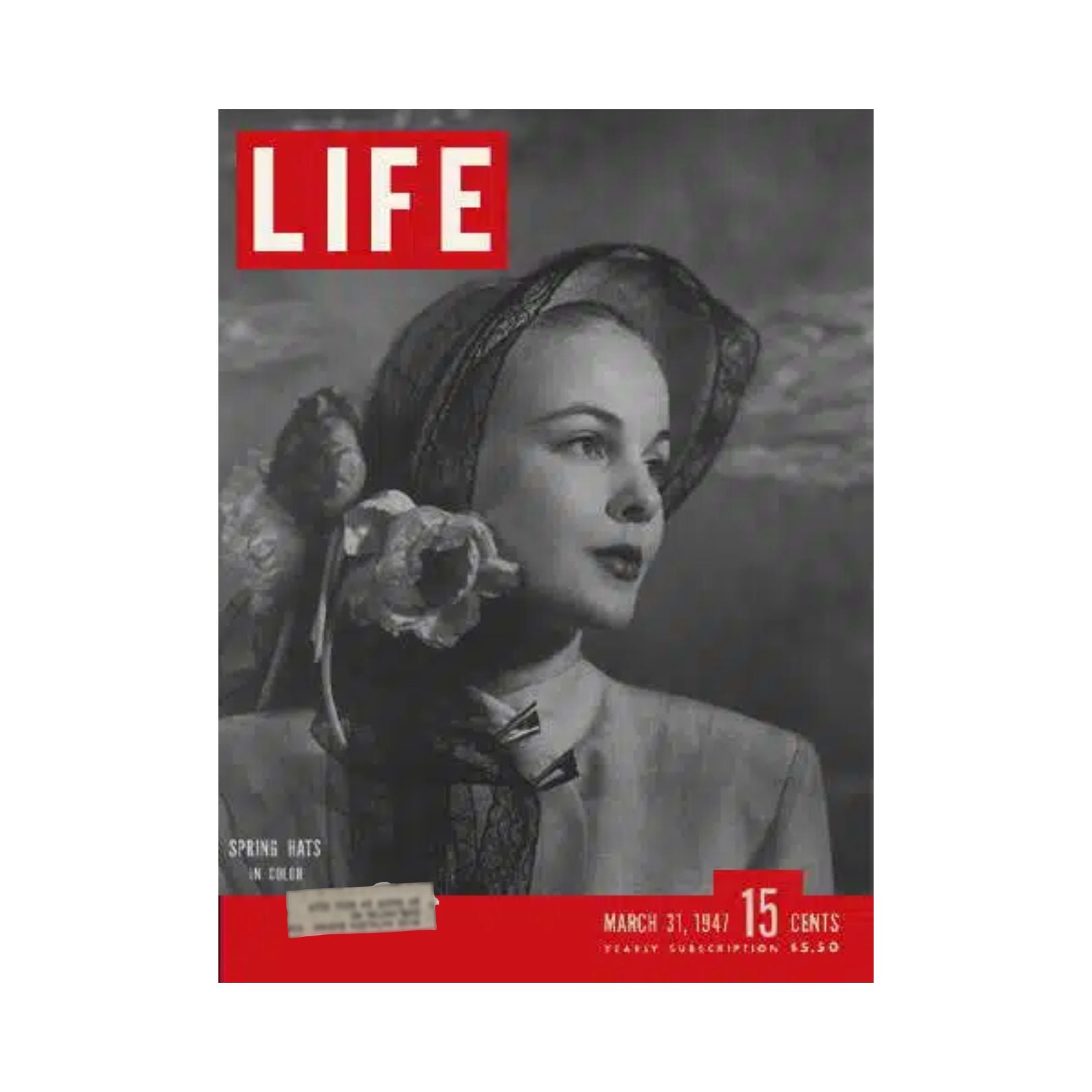 VTG Life Magazine March 31, 1947 Magazine Spring Hats Fashion in Color