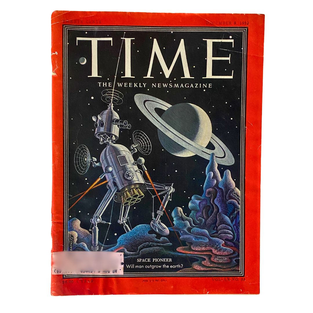 VTG Time Magazine December 8, 1952 Vol 60 No. 23 Space Pioneer