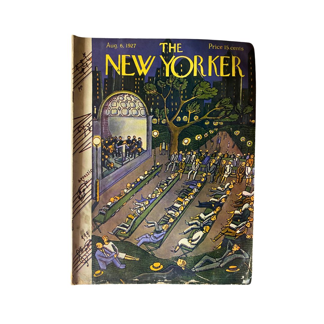 The New Yorker Complete Magazine August 6, 1927 Ilonka Karasz Cover