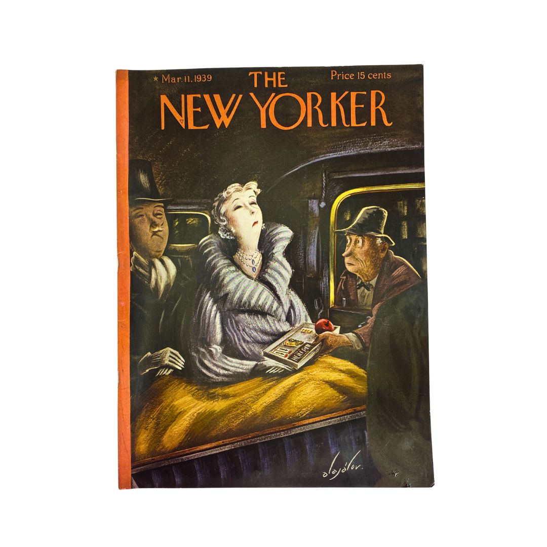 The New Yorker Complete Magazine March 11, 1939 Constantin Alajalov Cover VG