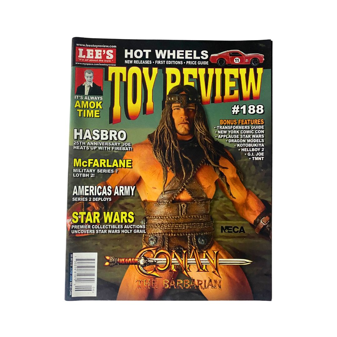 Lee's Toy Review Magazine June 2008 #188 Arnold Schwarzenegger VG No Label