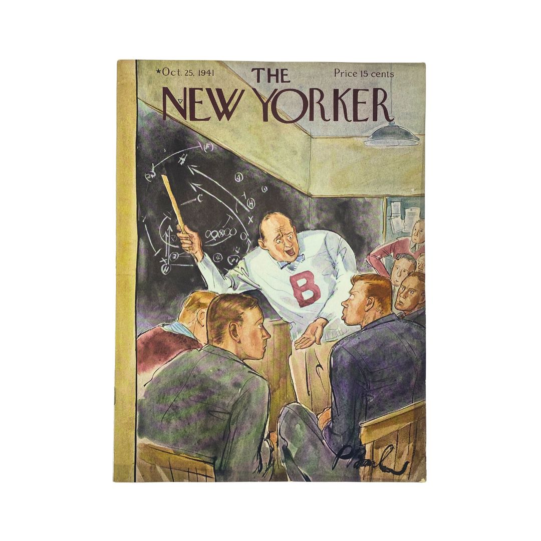 The New Yorker Complete Magazine October 25, 1941 Perry Barlow Cover VG