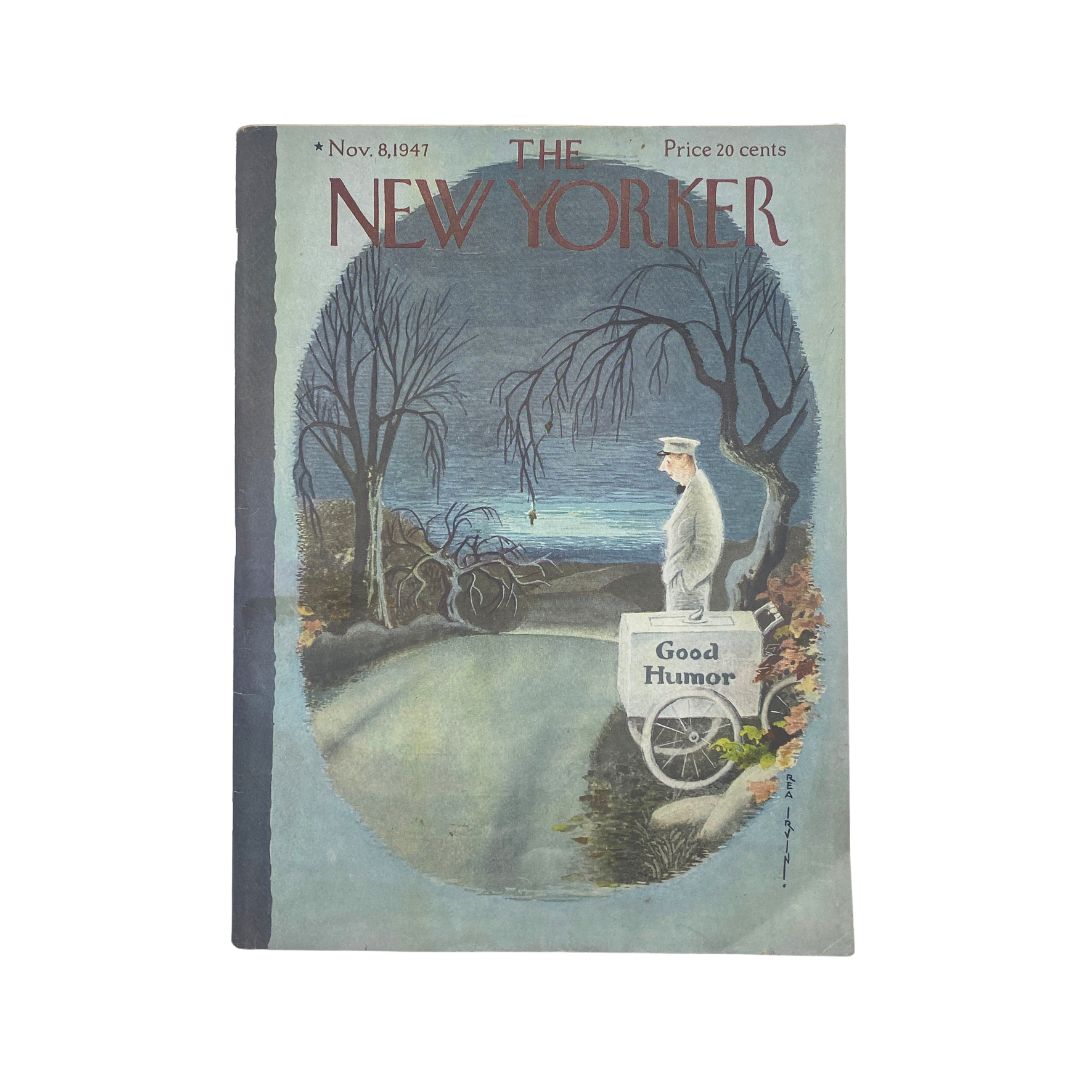 The New Yorker Complete Magazine November 8, 1947 Rea Irvin Cover VG