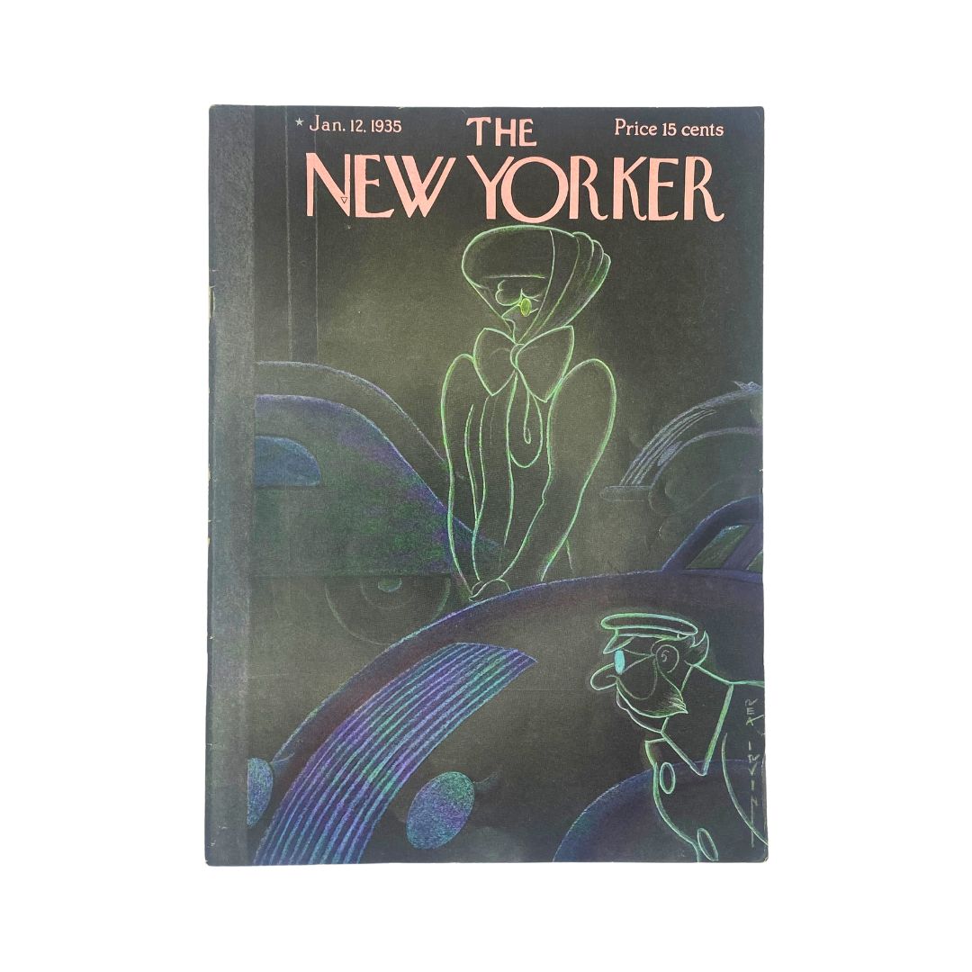 The New Yorker Complete Magazine January 12, 1935 Rea Irvin Cover