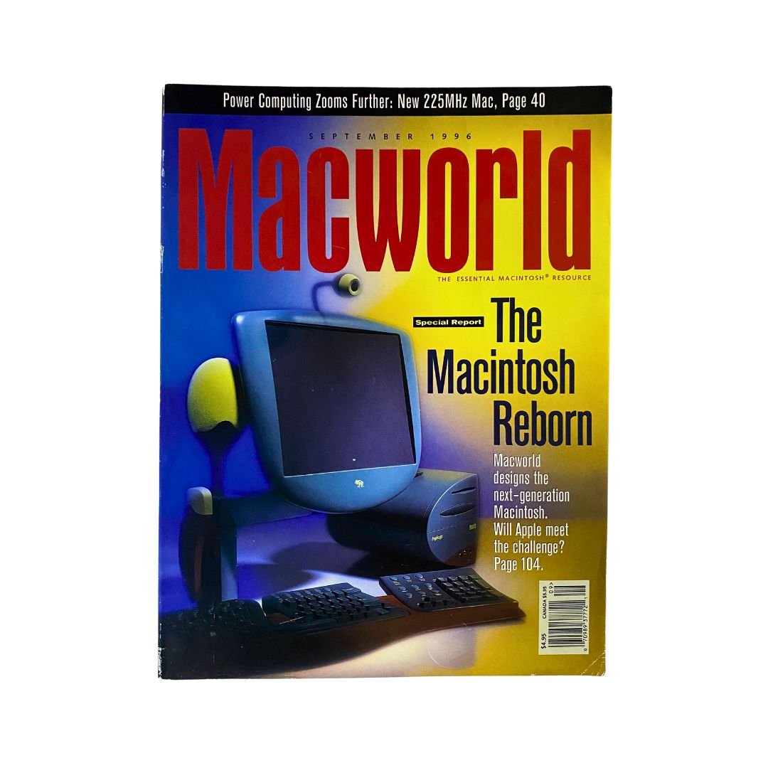 MacWorld Magazine September 1996 The Macintosh Reborn No Label VG