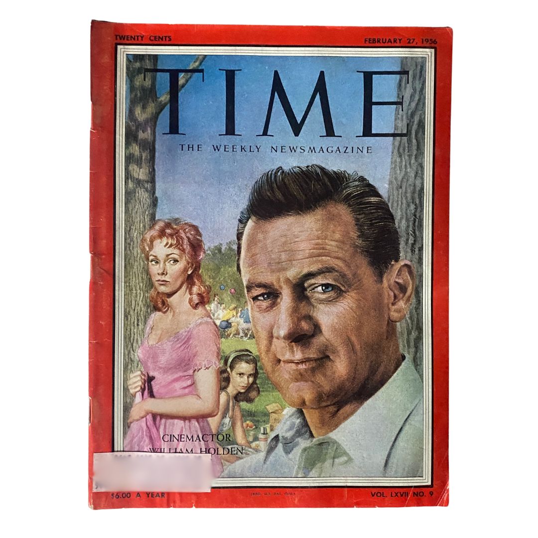 VTG Time Magazine February 27, 1956 Vol 67 No. 9 William Holden