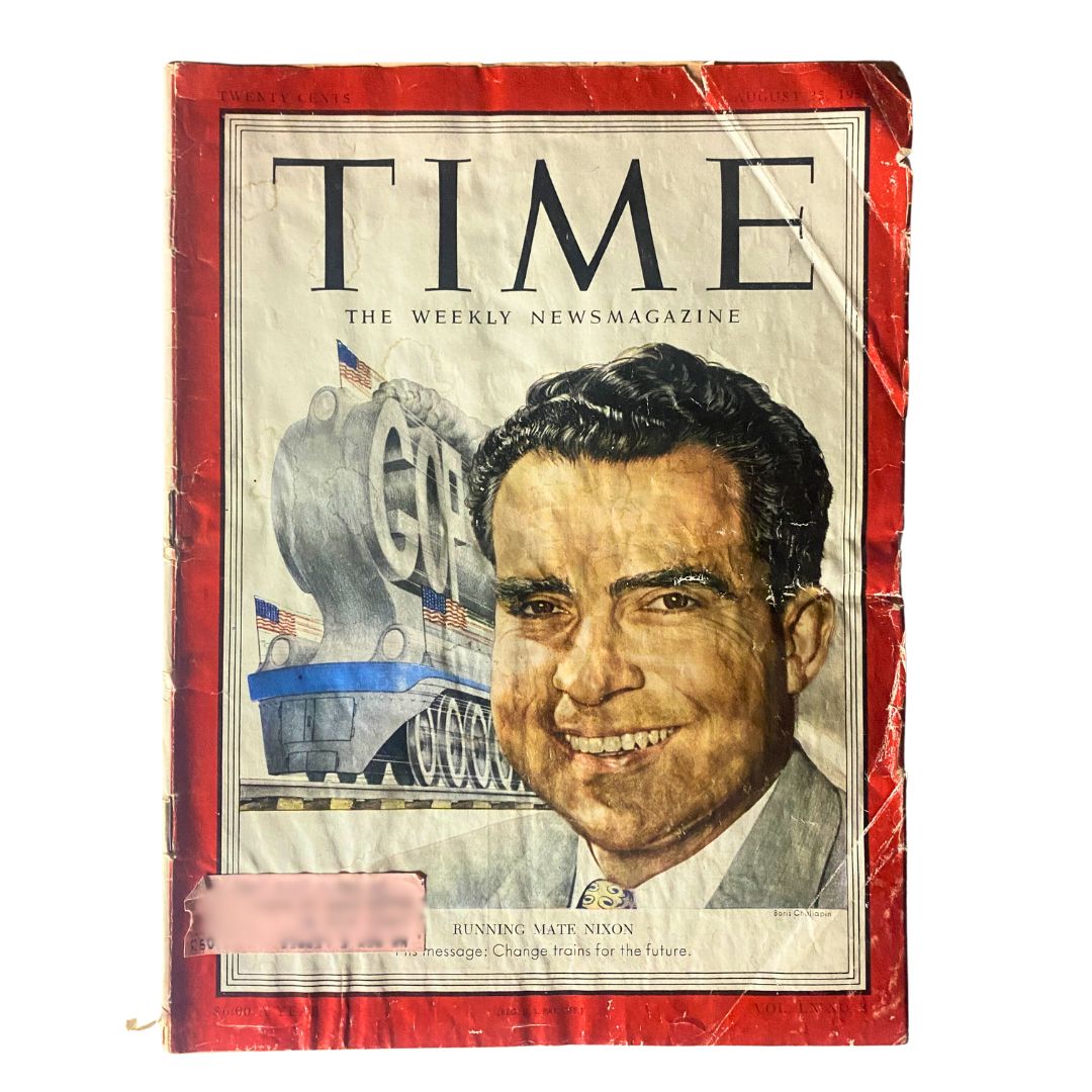 VTG Time Magazine August 25, 1952 Vol 60 No. 8 Richard Nixon