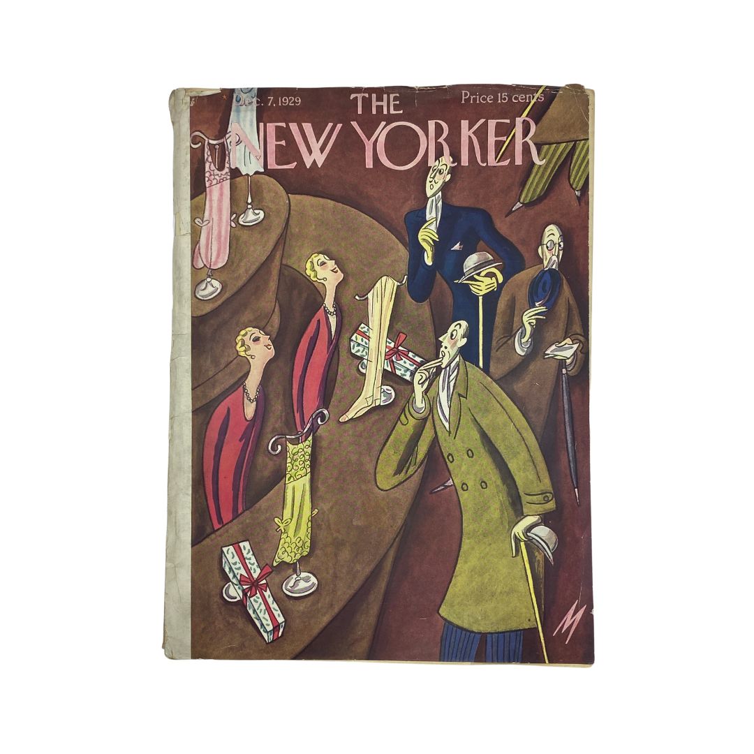 The New Yorker Complete Magazine December 7, 1929 Julian De Miskey Cover