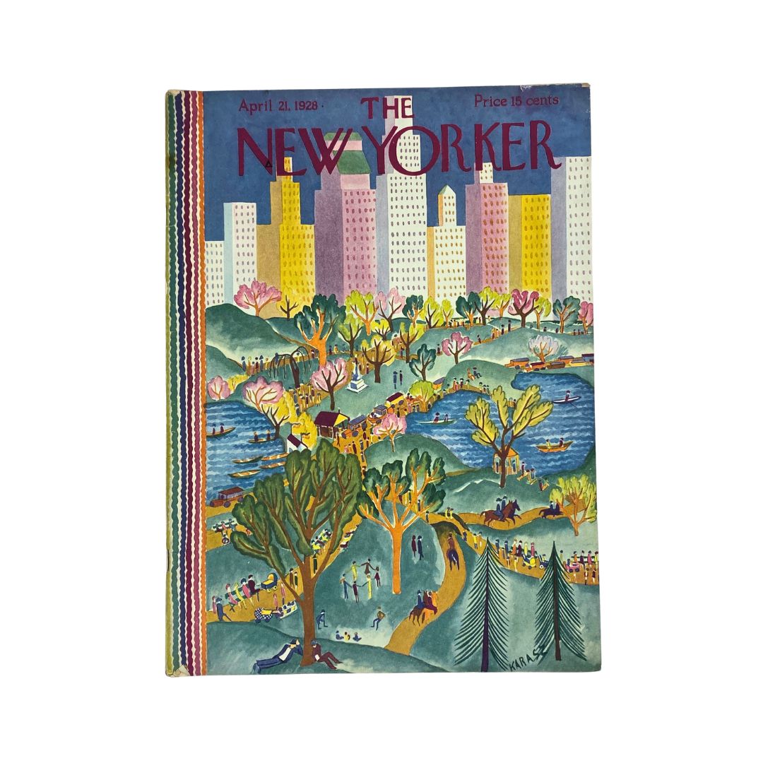 The New Yorker Complete Magazine April 21, 1928 Ilonka Karasz Cover