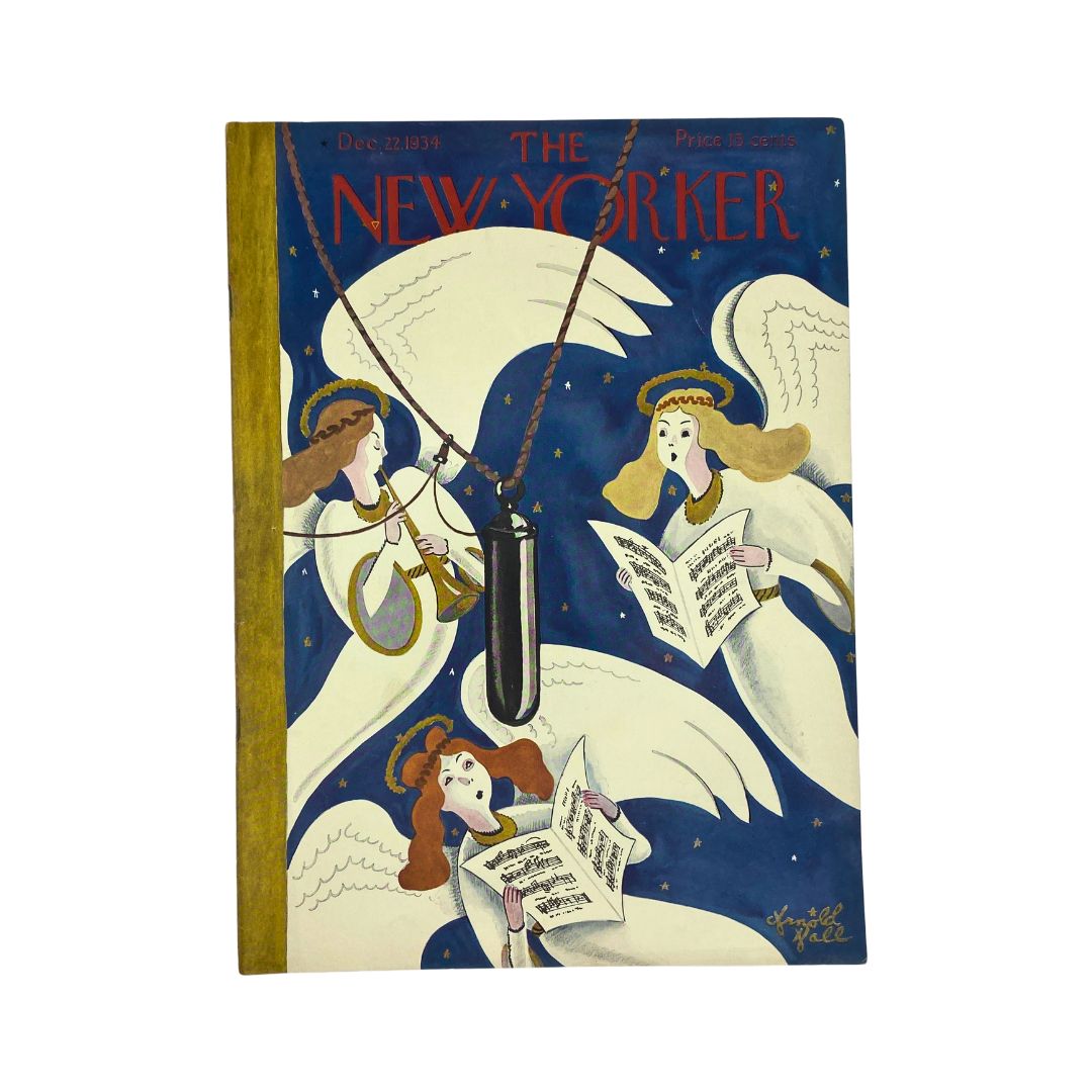 The New Yorker Complete Magazine December 22, 1934 Arnold Hall Cover VG