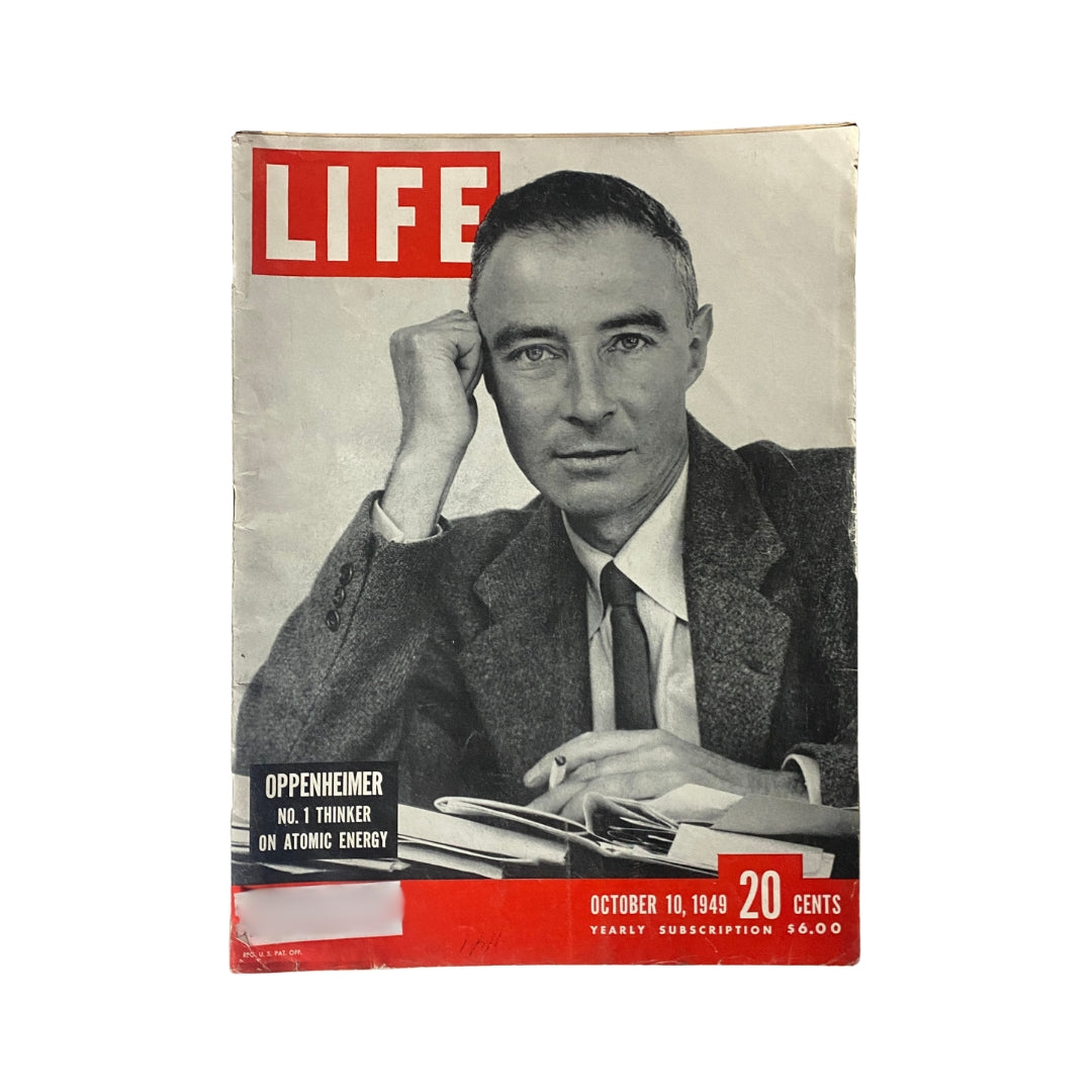 VTG Life Magazine October 10, 1949 J.R. Oppenheimer Atomic Nuclear Pioneer