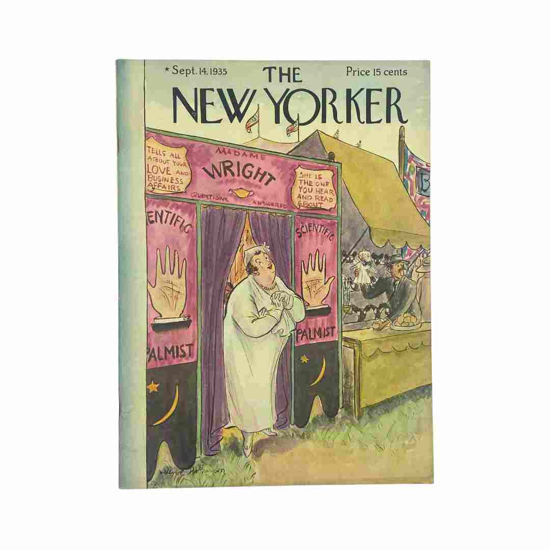 The New Yorker Complete Magazine September 14, 1935 Helen E. Hokinson Cover VG