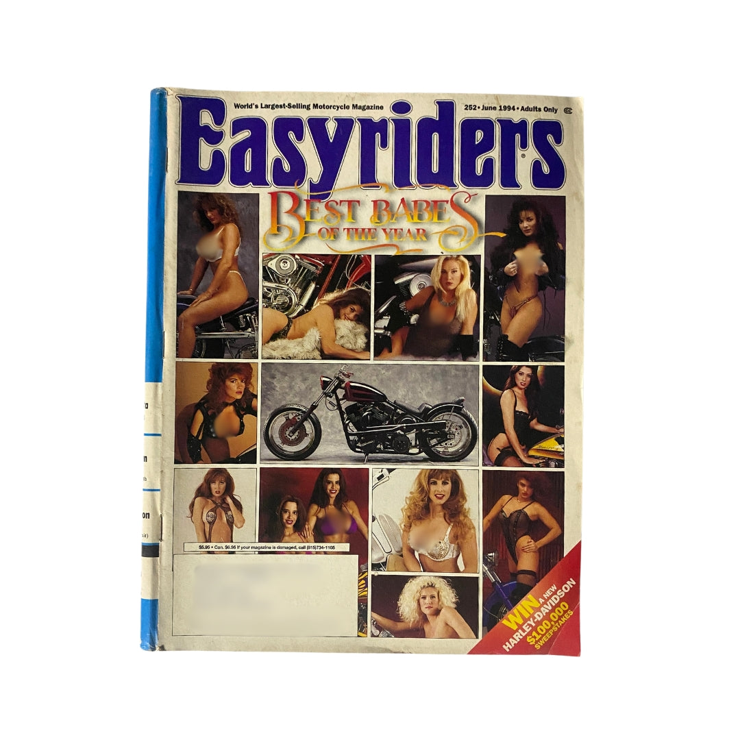 Easyriders Magazine June 1994 Cover of The Best Babes of The Year