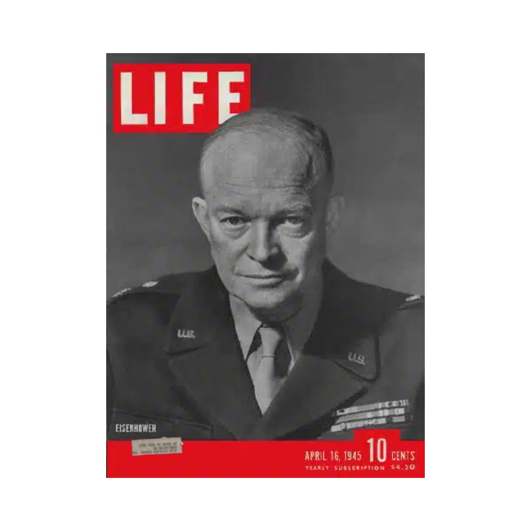 VTG Life Magazine April 16, 1945 General Dwight "Ike" Eisenhower