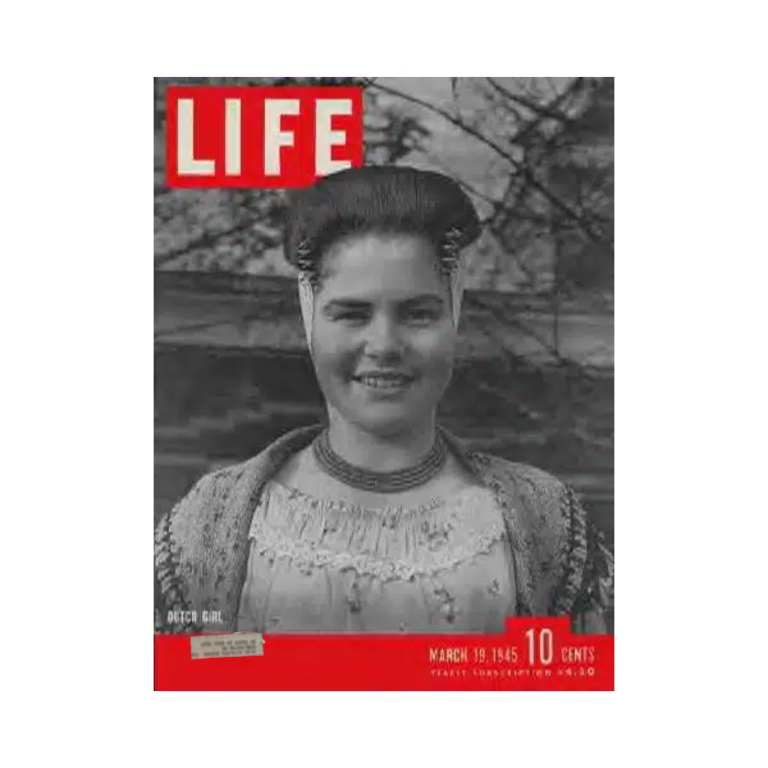 VTG Life Magazine March 19, 1945 Dutch Girl Maria Huysman