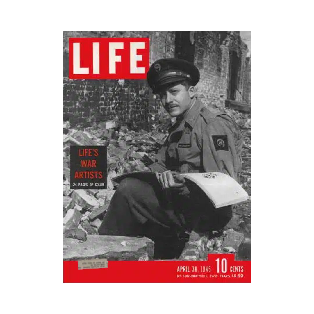 VTG Life Magazine April 30, 1945 Life's War Artists