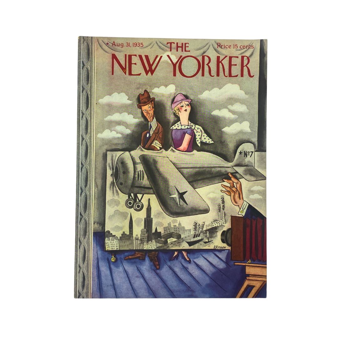 The New Yorker Complete Magazine August 31, 1935 Harry Brown Cover VG