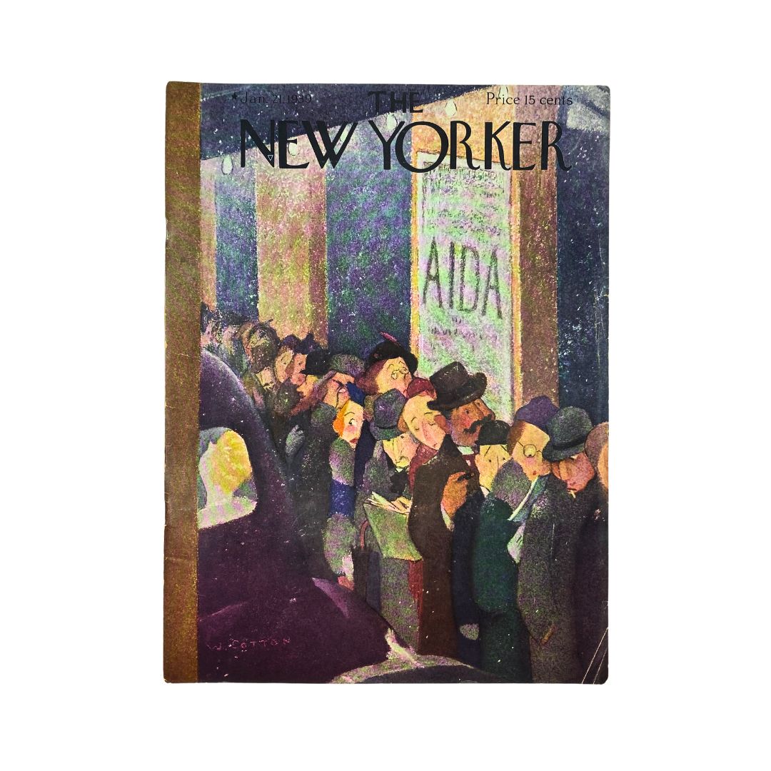 The New Yorker Complete Magazine January 21, 1939 William Cotton Cover VG