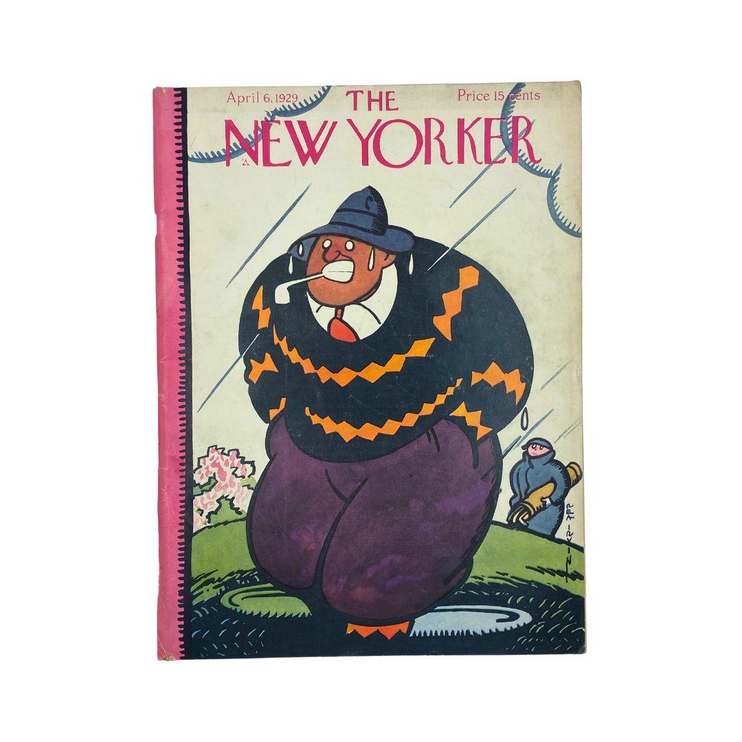 The New Yorker Complete Magazine April 6, 1929 Rea Irvin Cover VG