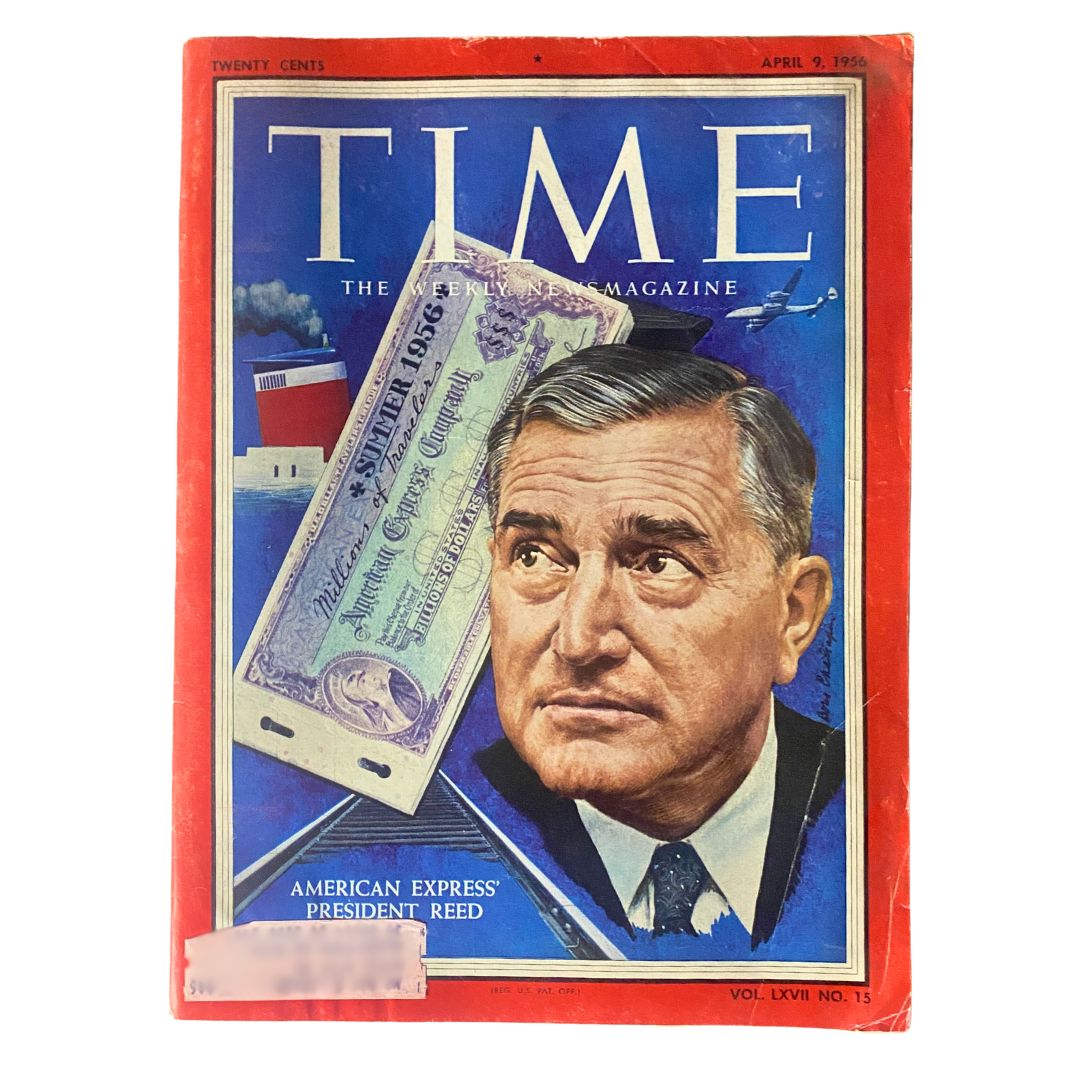 VTG Time Magazine April 9, 1956 Vol 67 No. 15 American Express' Ralph Reed