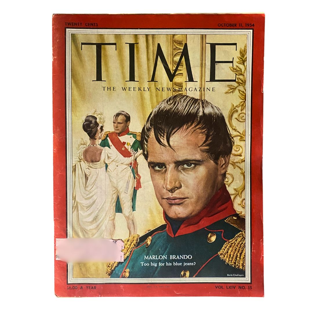 VTG Time Magazine October 11, 1954 Vol 64 No. 15 Marlon Brando