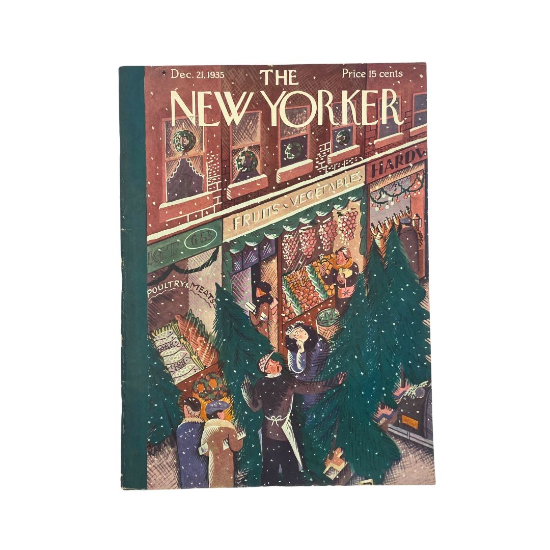 The New Yorker Complete Magazine December 21, 1935 Ilonka Karasz Cover VG