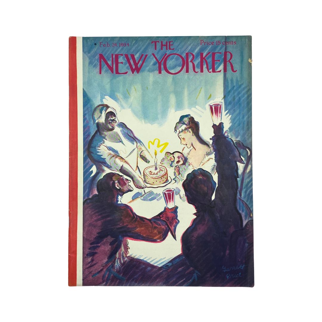 The New Yorker Complete Magazine February 24, 1934 Garrett Price Cover