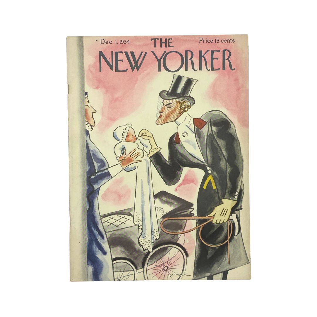 The New Yorker Complete Magazine December 1, 1934 Leonard Dove Cover VG