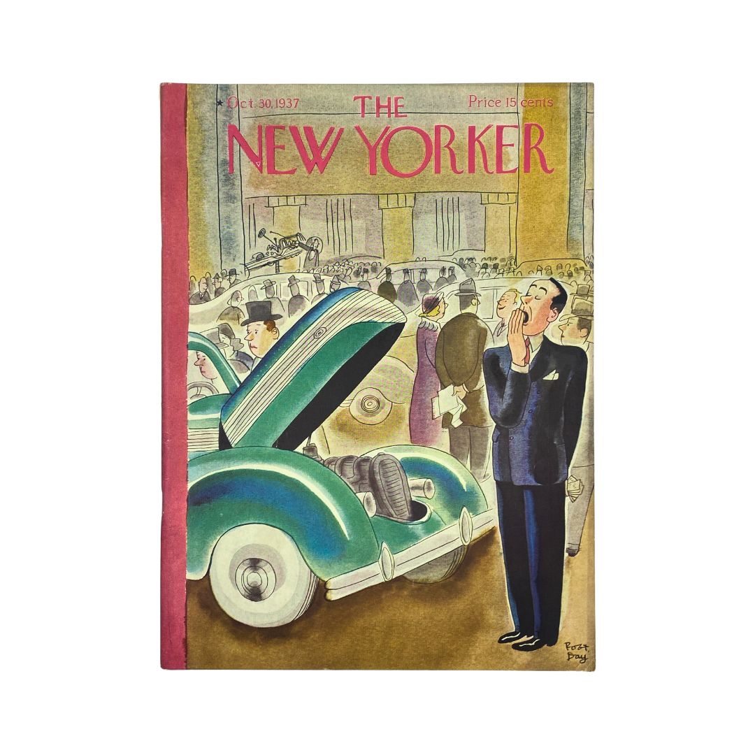 The New Yorker Complete Magazine October 30, 1937 Robert Day Cover VG