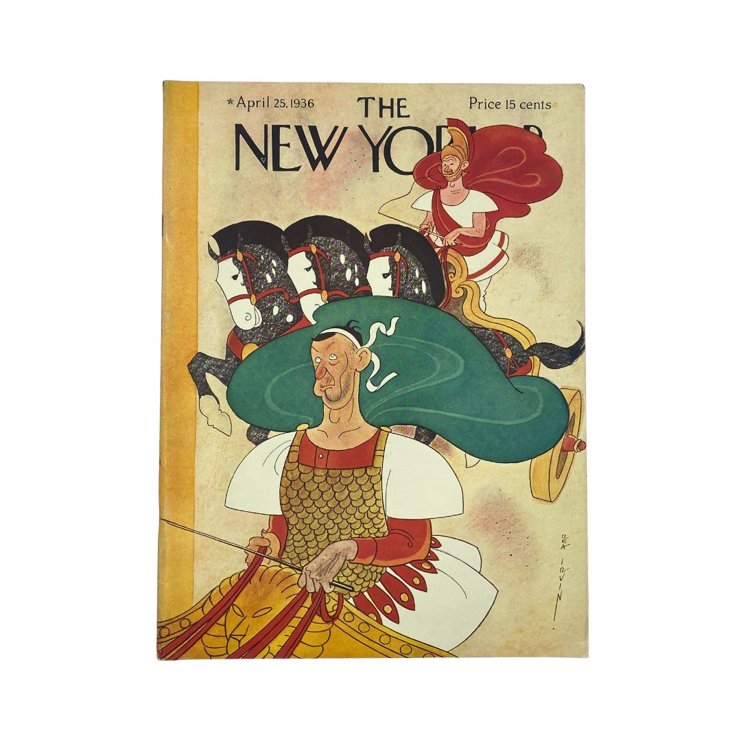 The New Yorker Complete Magazine April 25, 1936 Rea Irvin Cover VG