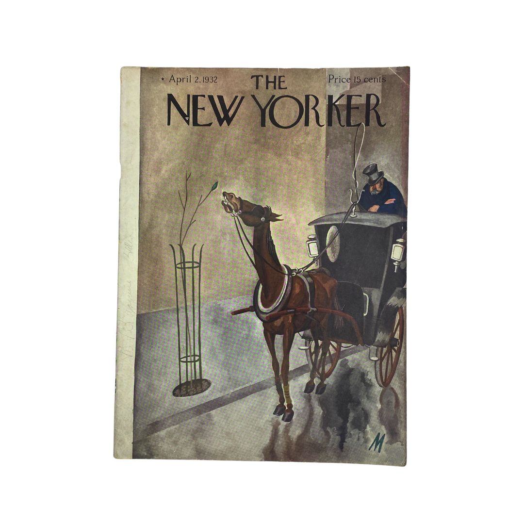 The New Yorker Complete Magazine April 2, 1932 Julian De Miskey Cover